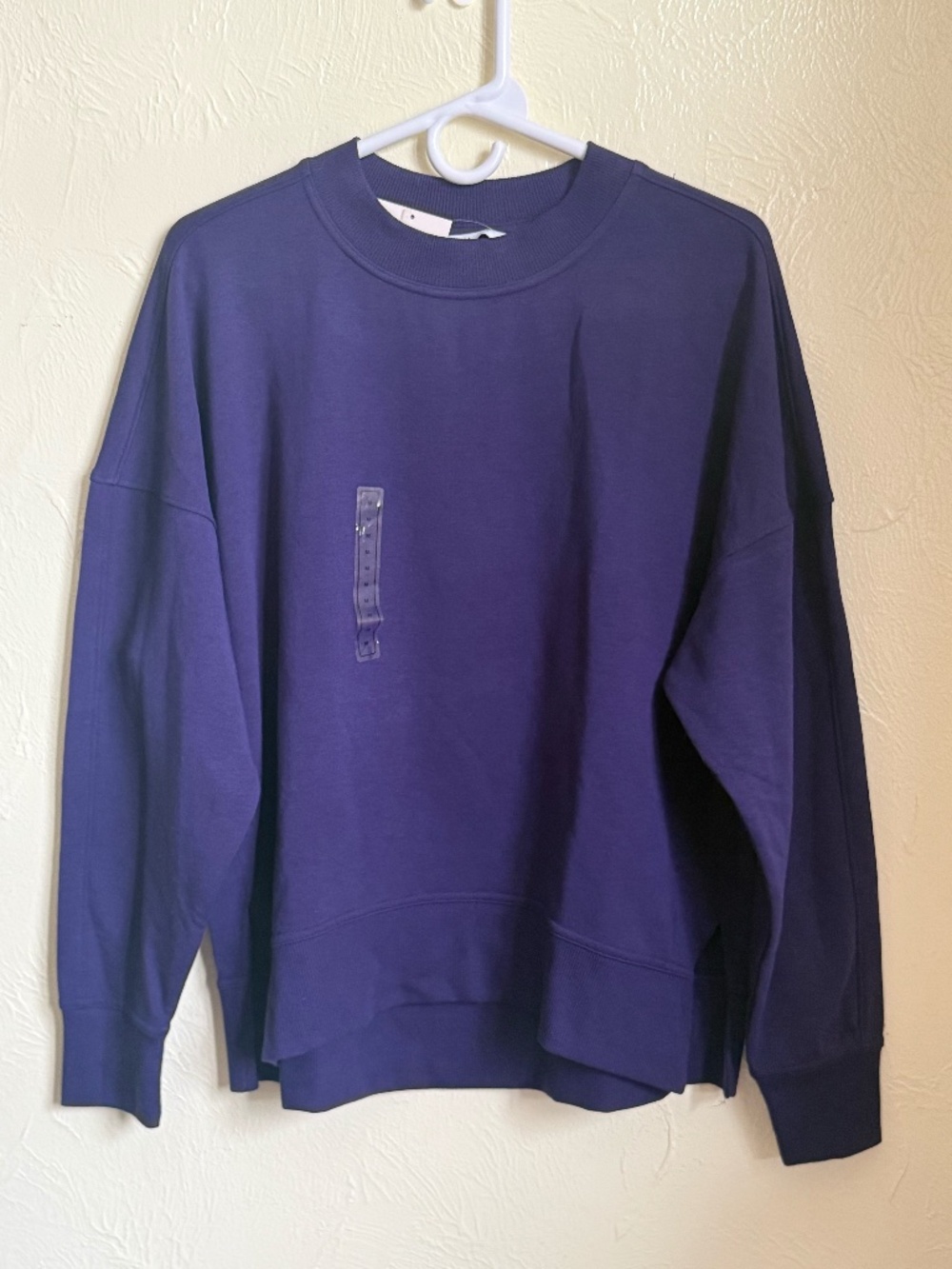 NWT DSG so soft crew, purple ink, size M